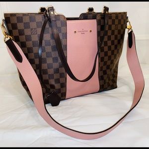 Damier Canvas Magnolia Taurillon Jersey Tote